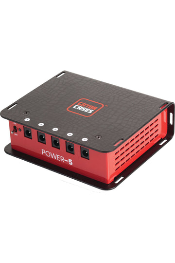 Gator Pedal Board Power Supply with 5 Isolated Outlets