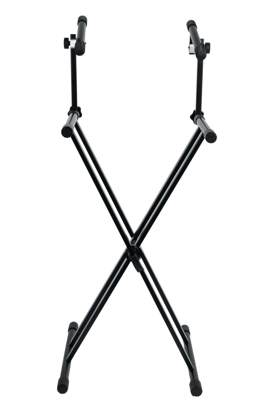 Frameworks Heavy Duty 2 Tier X Style Keyboard Stand with Rubberized Leveling Foot