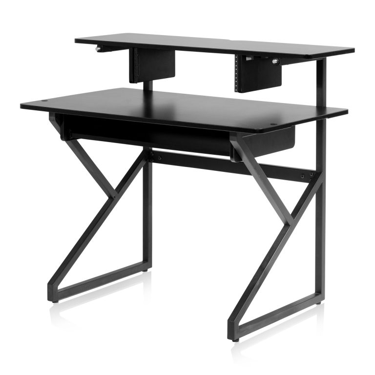 Gator Content Creator Desk Set W/ Main Desk, Corner, Rack