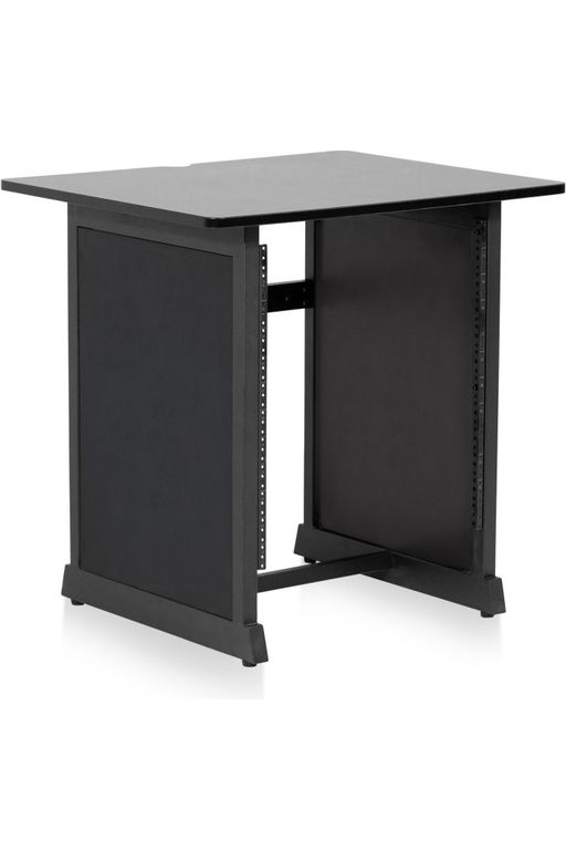 CONTENT CREATOR FURNITURE SERIES 12U STUDIO RACK TABLE IN BLACK FINISH