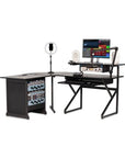 Gator Content Creator Desk Set W/ Main Desk, Corner, Rack