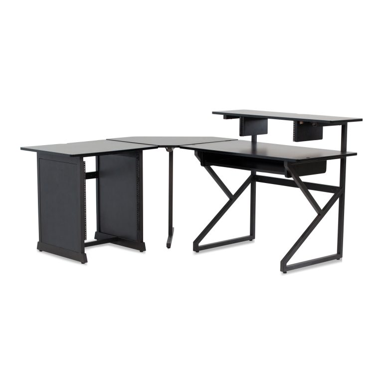 Gator Content Creator Desk Set W/ Main Desk, Corner, Rack