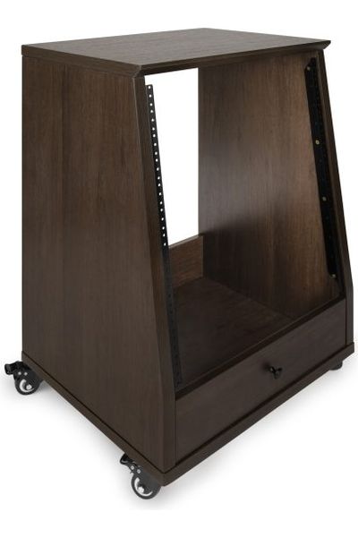 Frameworks Elite Furniture Series 12U Angled Studio Rack with Locking Casters