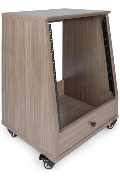 Frameworks Elite Furniture Series 12U Angled Studio Rack with Locking Casters