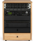 Frameworks Elite Furniture Series 12U Angled Studio Rack with Locking Casters