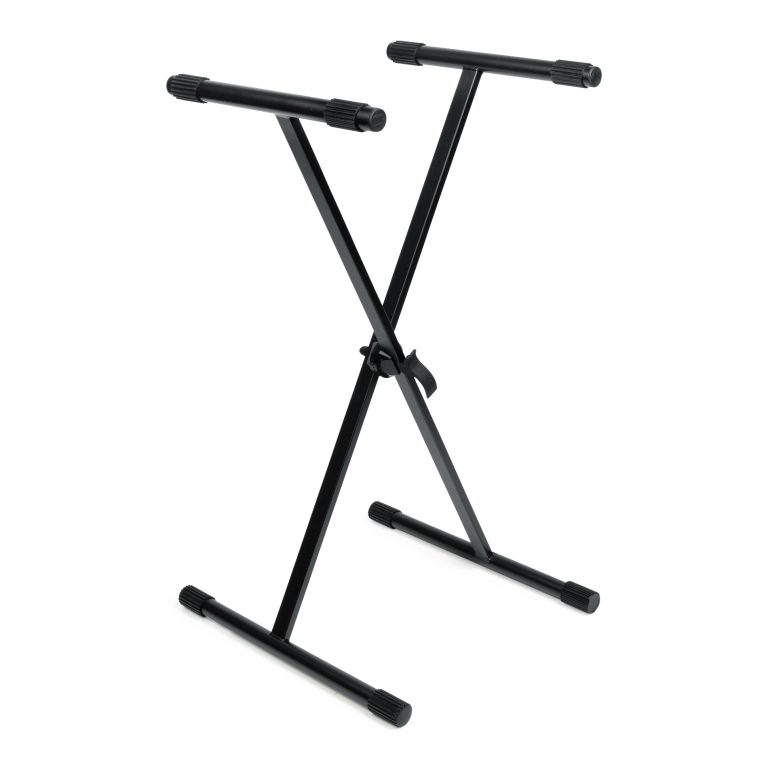 FRAMEWORKS ADJUSTABLE "X" STYLE KEYBOARD STAND WITH RUBBERIZED LEVELING FOOT