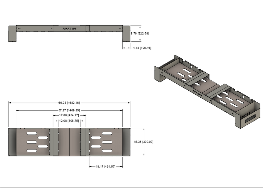 Estación de trabajo de tamaño completo con estructura en A