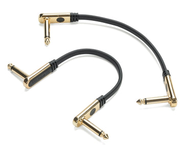 TOURTEK PRO 6" FLAT PATCH CABLE WITH RIGHT ANGLE CONNECTORS (2-PACK)