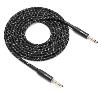 TOURTEK PRO 25' WOVEN INSTRUMENT CABLE GOLD PLUG