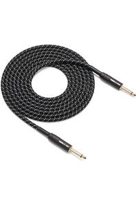 TOURTEK PRO 25' WOVEN INSTRUMENT CABLE GOLD PLUG