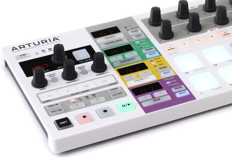 Arturia BeatStep Pro Pad Controller and CV/Gate Sequence