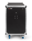 16U TOUR STYLE ATA ROAD RACK CASE WITH DUAL FOLD-OUT SIDE TABLES & CASTERS