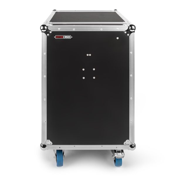 16U TOUR STYLE ATA ROAD RACK CASE WITH DUAL FOLD-OUT SIDE TABLES & CASTERS