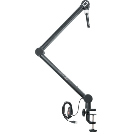 PROFESSIONAL DESKTOP BROADCAST/PODCAST MICROPHONE BOOM STAND WITH ON-AIR INDICATOR LIGH