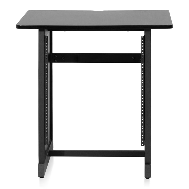 CONTENT CREATOR FURNITURE SERIES 12U STUDIO RACK TABLE IN BLACK FINISH