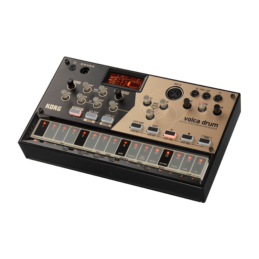 Volca Drum Physical Modeling Drum Synthesizer