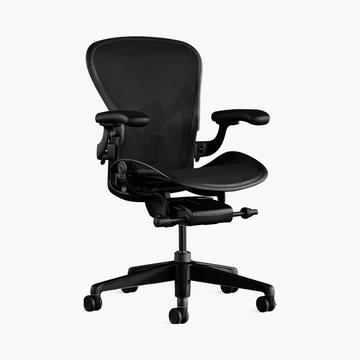 Herman Miller Aeron Chair (Posturefit SL, Adjustable Tilt/Angle/Arms, and  Multisurface Caster)