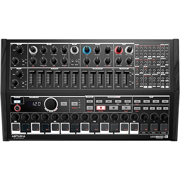 Arturia MINIBRUTE 2S NOIR Semi Modular Sequencing Synthesizer