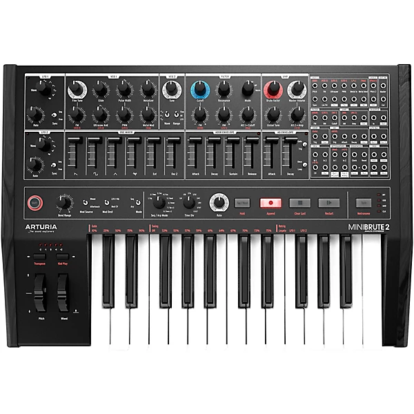 Arturia MINIBRUTE 2 NOIR Semi Modular Classic/ Reborn Monophonic Synthesizer