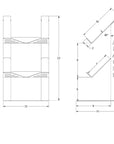 Duplex-Synthesizer-Ständer mit zwei Ebenen